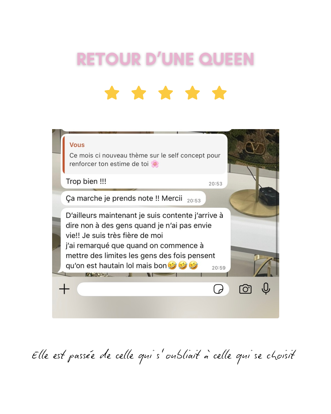 Ton suivi 100% personnalisé DEVIENS ELLE